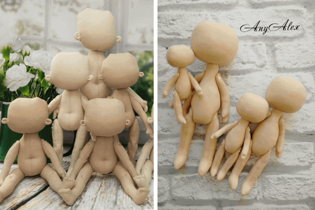 bonecas de pano articuladas