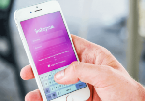 Imagem mostrando ícone de símbolo do Instagram