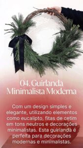guirlanda de Natal Minimalista Moderna