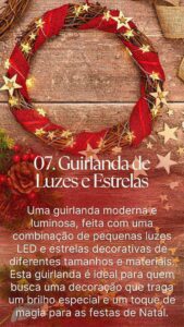 guirlanda de natal com luzes