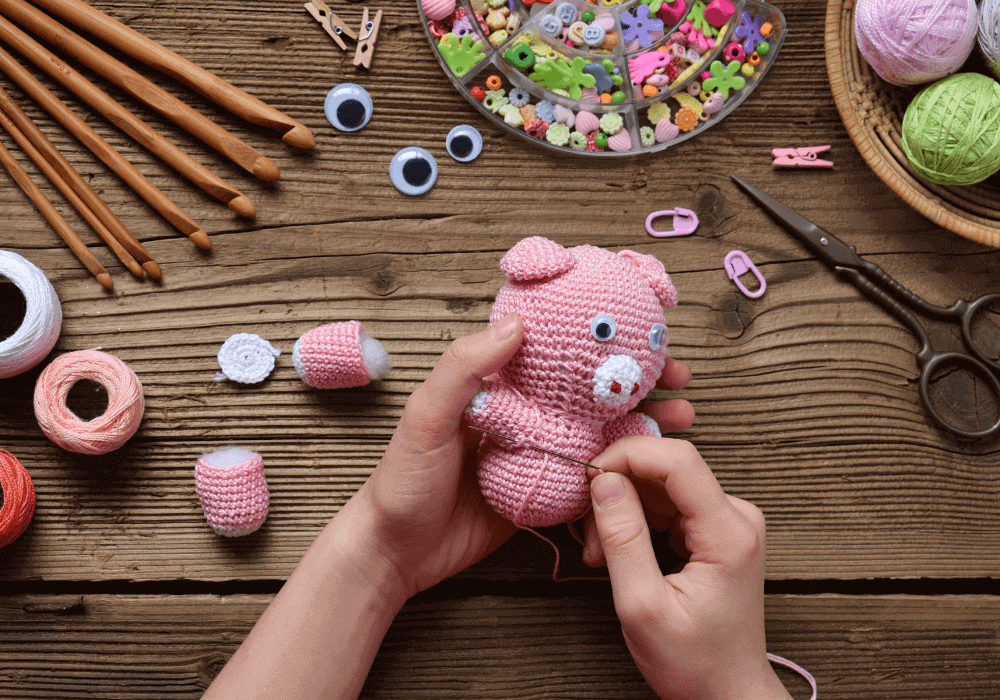 erros comuns de iniciantes no amigurumi – foto de peça em construção