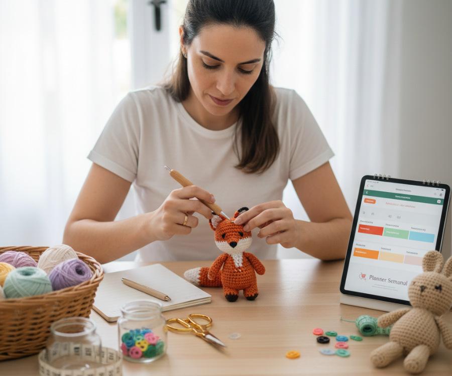 Amigurumi Mais Rápido: 5 Dicas e Organização para Aumentar a Produção